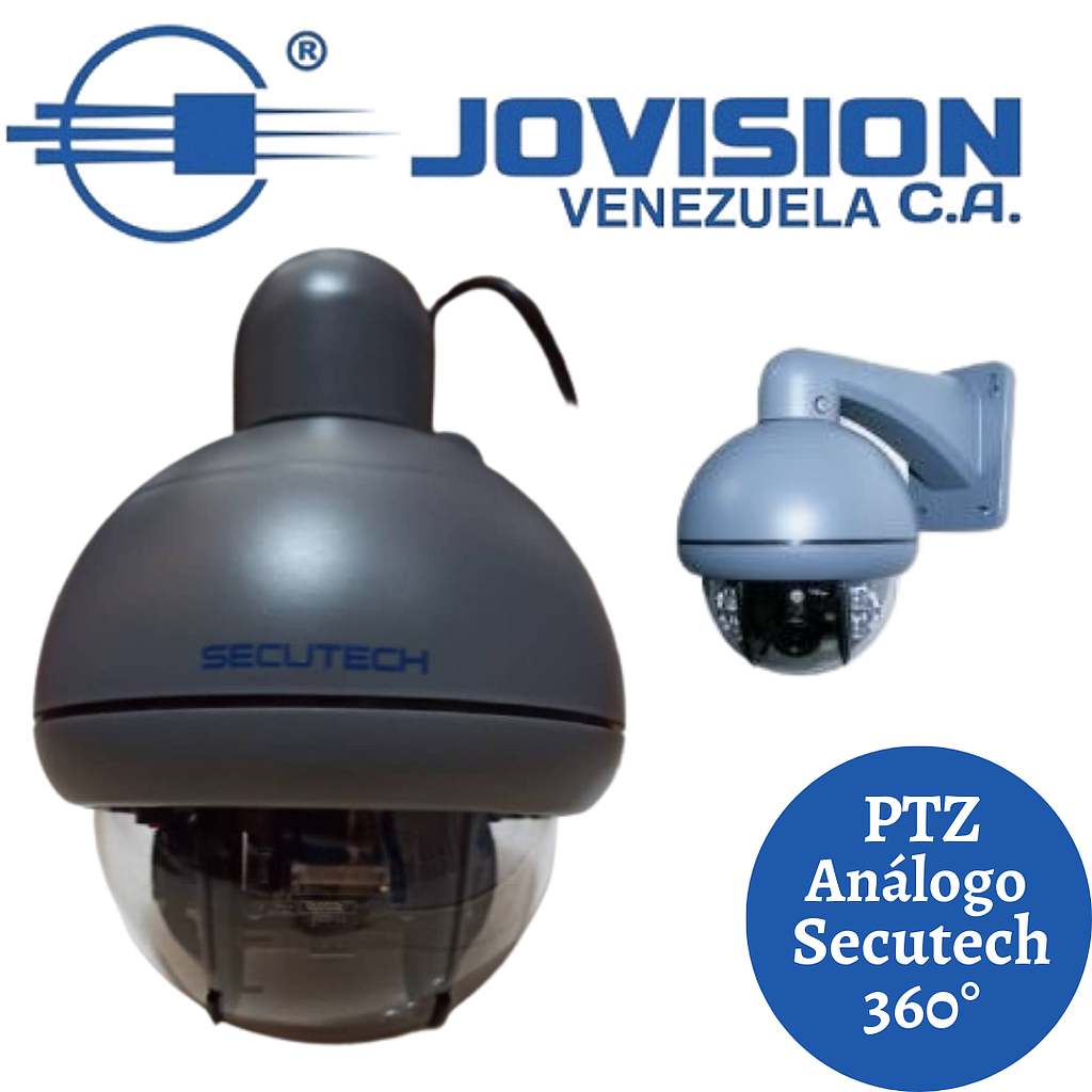 Camara Ptz Secutech Análoga 650Tvl 360° Resistente Interperie Ptz-650