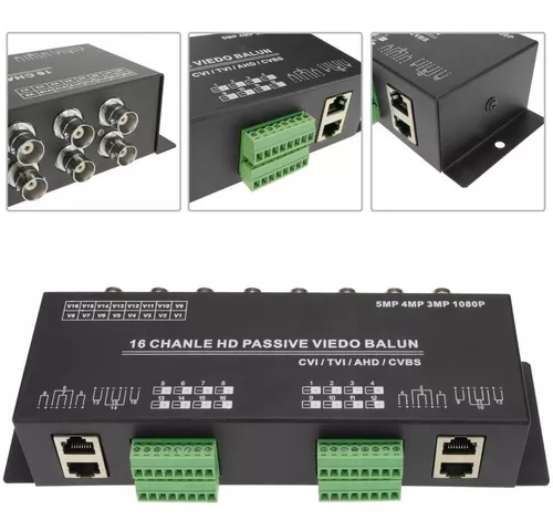 Video Balun Pasivo Rackeable 16 Canales