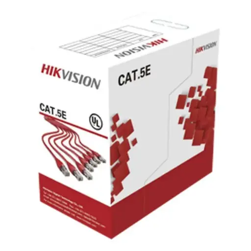 (DS-1LN5EO-UU/E) Hikvision - Cable UTP Categoria 5E 100% Cobre Exterior Negro [Caja 305 metros]